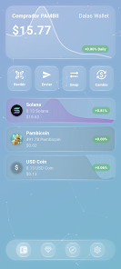 Vista de Dalas Wallet